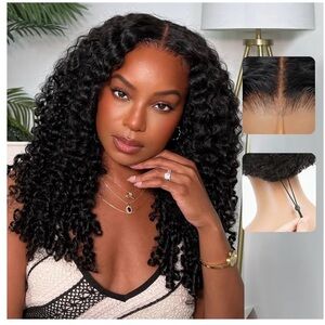 7x6 Burmese Curly Glueless Wigs Human Hair Pre Plucked Pre Cut 250% Density 22”